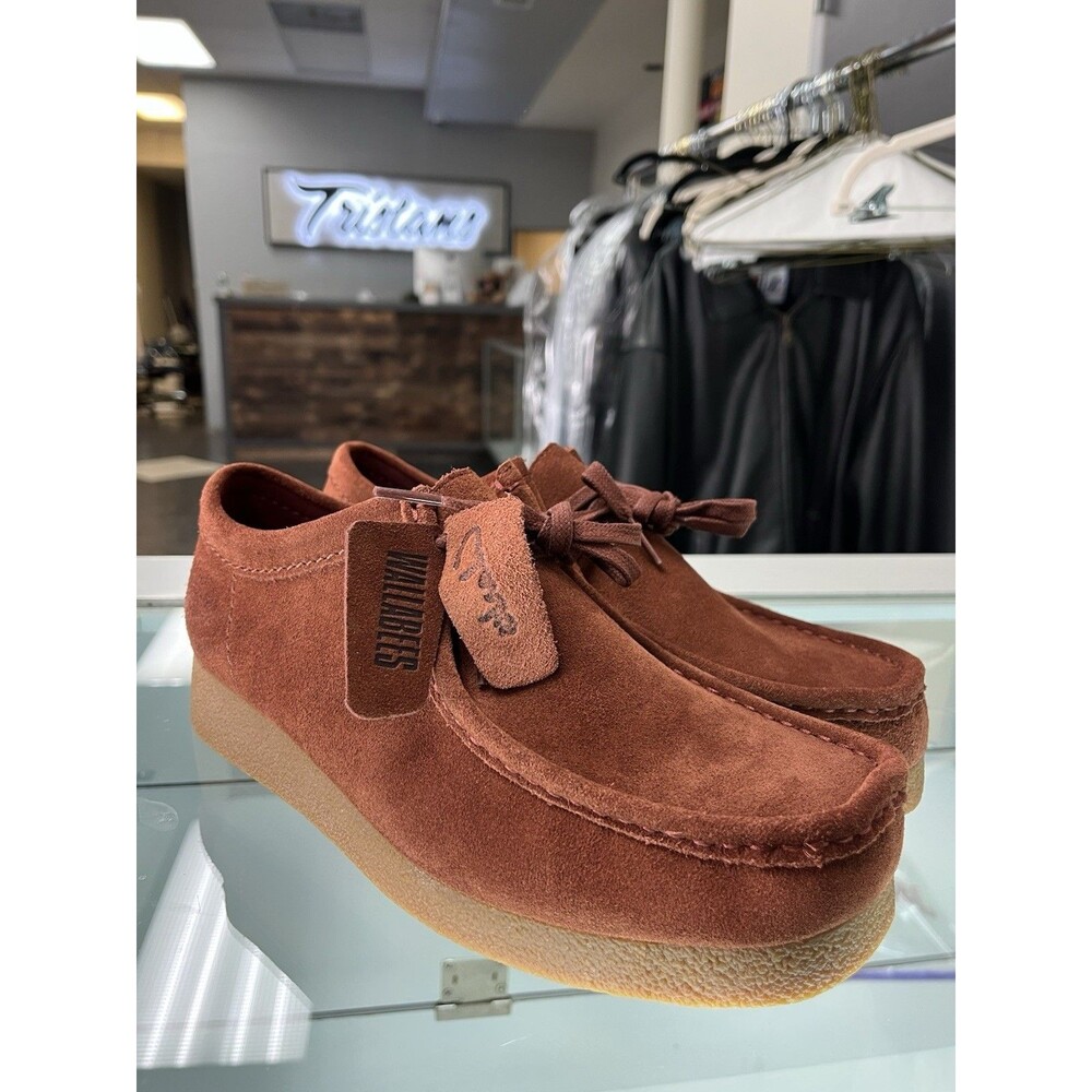 Brand New Mens Clarks Wallabee EVO Casual Shoe - Chestnut Size 8.5 US  No Box